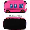 11.8 Inch/30cm Car Plush Toy Simulation Bus Cute Cartoon Pillow Filling Car Plush Pillow Toy Gift Children's Birthday Party Gift (Pink)