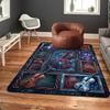 Steampunk Violin Variations Pattern Rug Floor Mat for Living Room or Bedroom Soft and Comfortable Carpet a Gift for Birthday and Holiday.