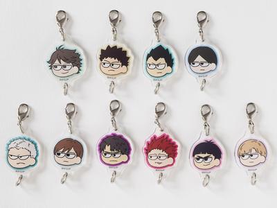 Girori Trading Connecting Acrylic Charm Colleize Official Goods Official License [Official] Haikyu!! -Sendai Ver.- [BOX]