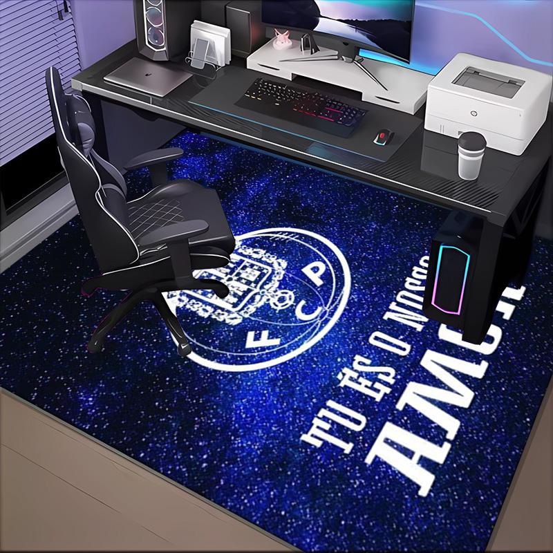 Fc Crest Design Printed Office Carpet Chair Cushion Entryway Rug, Rugs for Living Room, Bedroom Christmas gifts