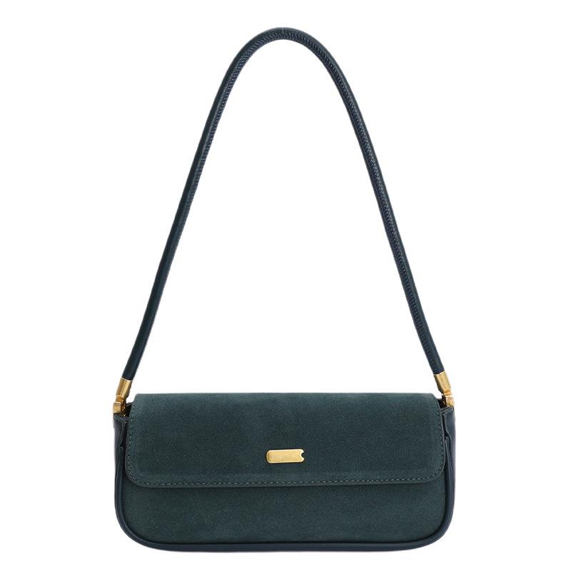 Premium texture retro small bag women's 2025 new commuter versatile shoulder underarm bag fashionable portable baguette bag