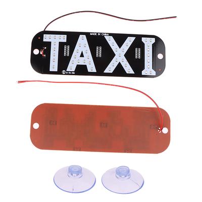 Araba Aksesuarları Taksi Ön Camı Kabin Boş Plaka Gösterge Lambası İşareti Renkli Led Ön Cam Taksi Işık Lambası 12V