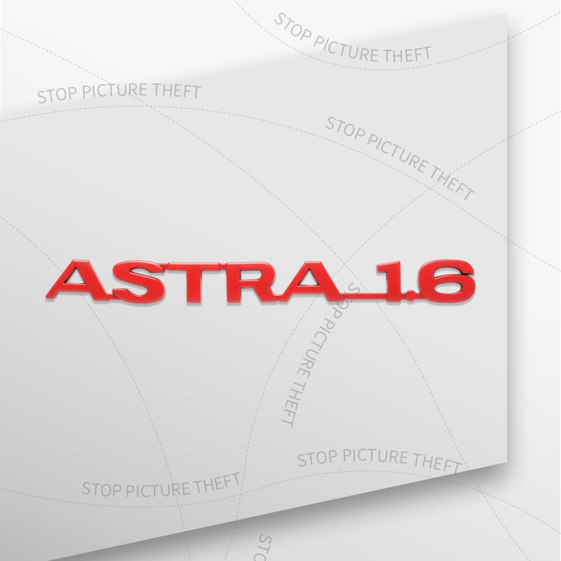 1Pcs 3D Metal For Astra 1.6 Logo Emblem OPC Meriva Junior Badge Car Rear Tail Bumper Trunk Sticker Decal Auto Accessory