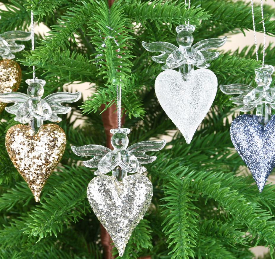 Christmas Decoration Transparent Glass Ice Stick Pendant Christmas Tree Scene Ornaments Ice Water Drop Hanging Art Holiday Gifts