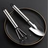 Stainless Steel Gardening Tool Small Garden Tool for Hand Rake Trowel Potted Plants Balcony Planting Transplanting