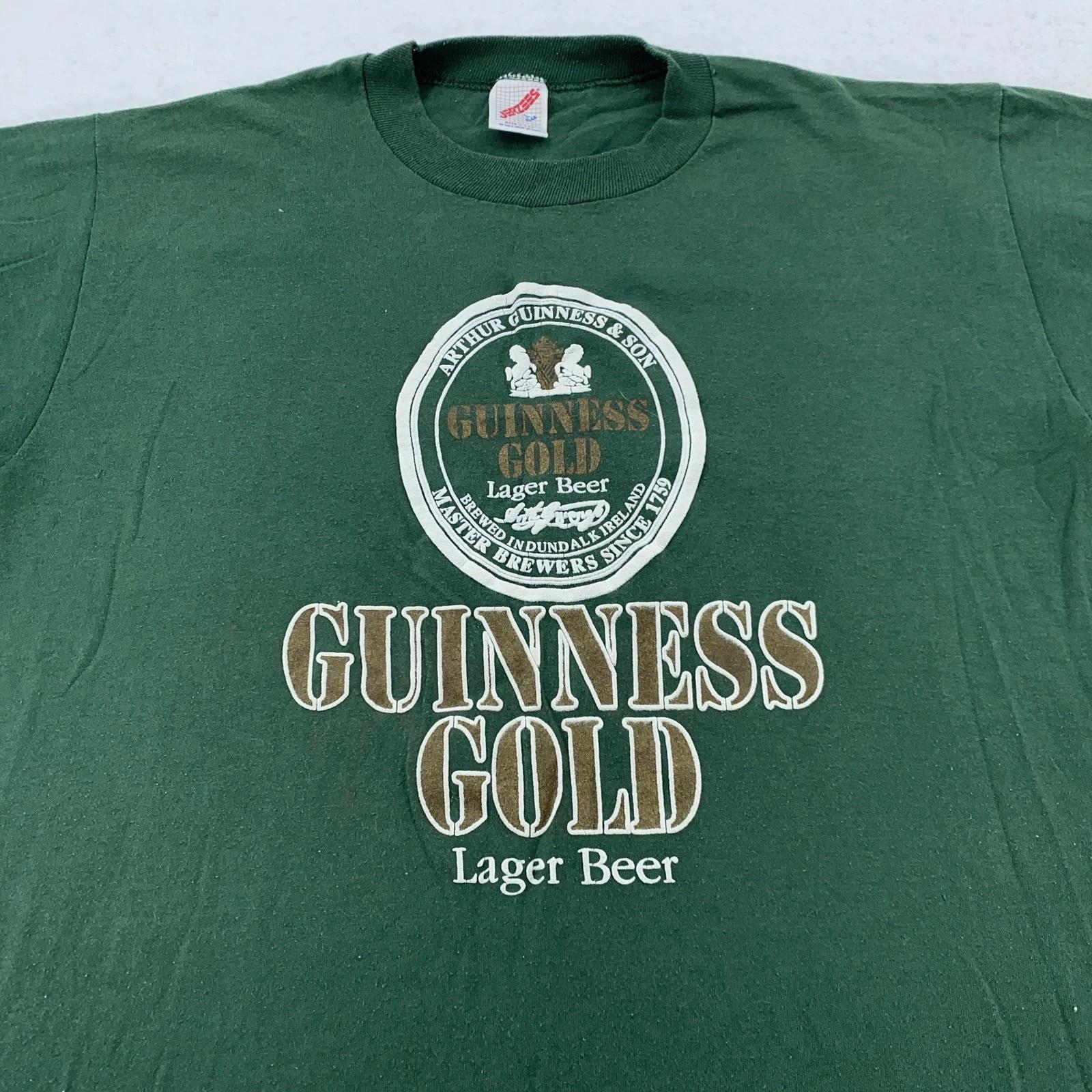 Vintage Guinness Shirt Mens M/L Jerzees Beer Lager Graphic 80s 90s USA L