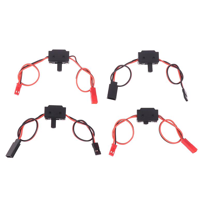 2 buc Receptor Pornit / Oprit Baterie Comutator Rc Cu Cablu Conector Futaba / Jr Jst Pentru Drone Rc cu Aripi Fixe Model Mașină Barcă