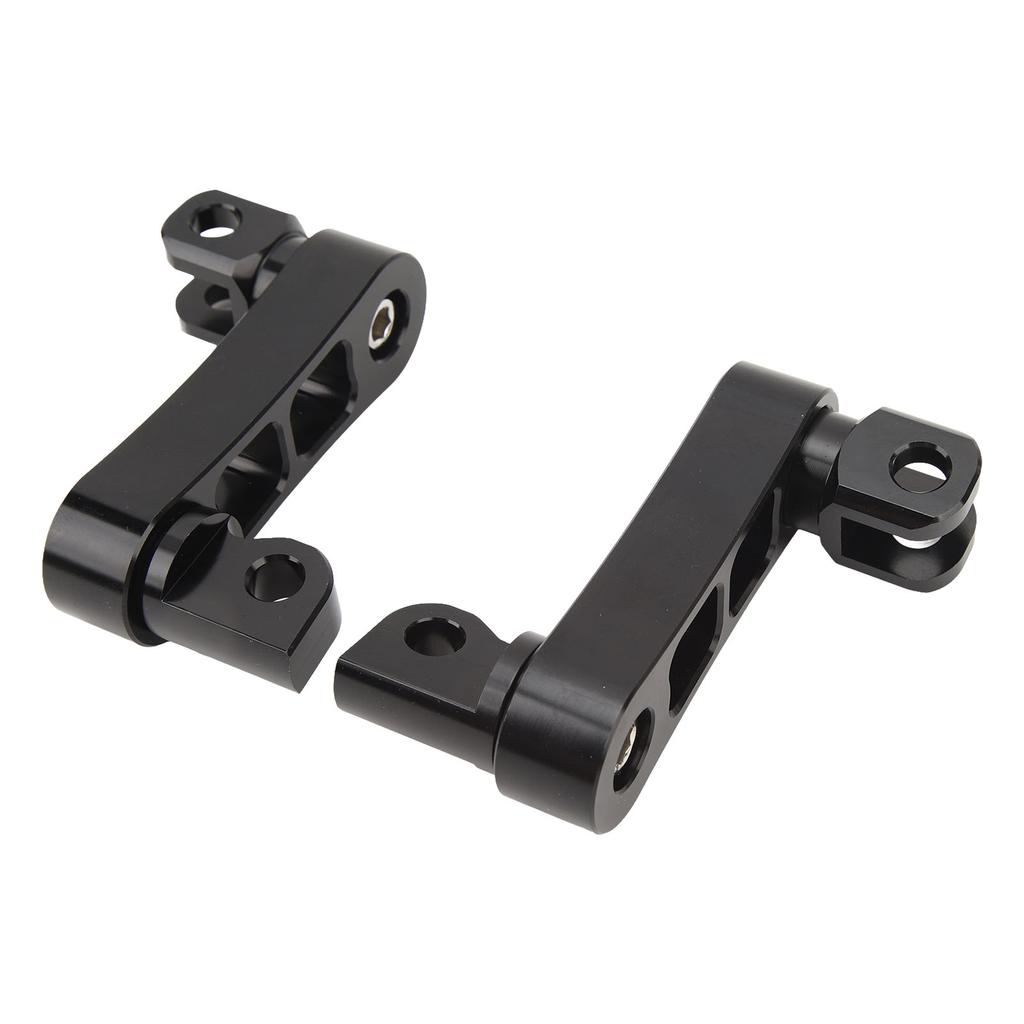 Motorcycle Foot Peg Highway Bracket 360 degrees Adjustable Rugged Foot Peg Extension Bracket for Touring