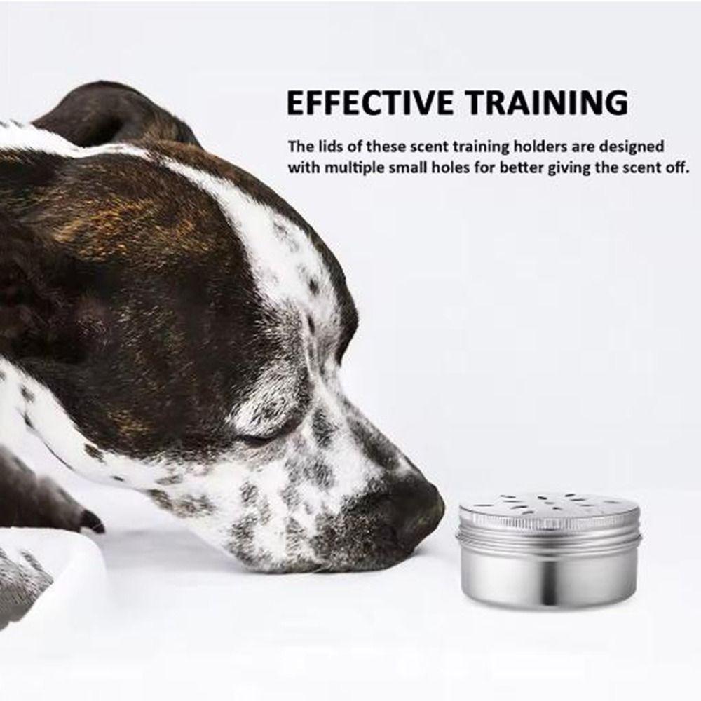 10Pcs 60ML Dog Scent Training Box Empty Scent Training Case Cosmetics Cream Pot  Travel
