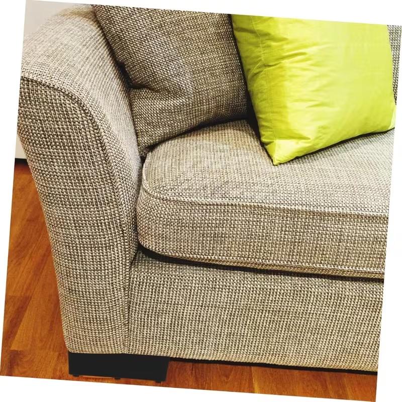 4pcs Heavy-Duty Black Plastic Furniture Legs Height-Adjustable Bed Frame And Chair/Table Supports Square Base Levellers