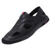 Hollow Men's Sandals Summer New Men's Shoes Breathable Thick-soled Soft-soled Light Casual Going Out Hole Shoes Driving Shoes