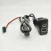 Car Charger Quick Charging Socket QC3.0 USB PD Phone Charge Adapter Socket for Toyota FJ Cruiser Prado LC120 Accessories