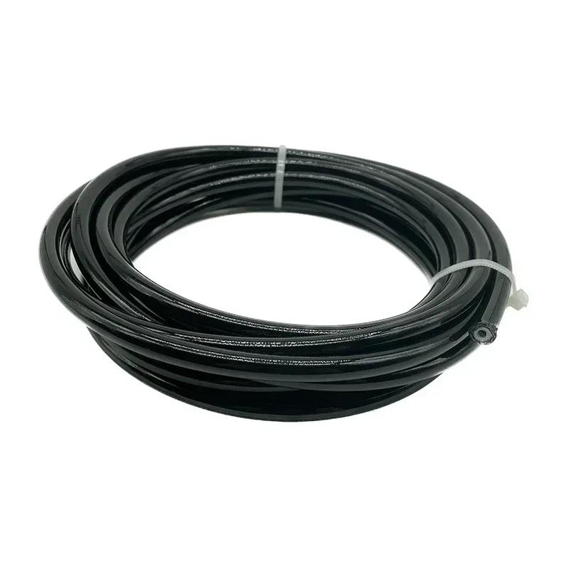 

10M AN3 Motorcycle Braided PVC Stainless Steel PTFE Brake Line Hose FLUID HYDRAULIC Hose Racing Brake Gas Oil Fuel Tube Pipe Black 10M