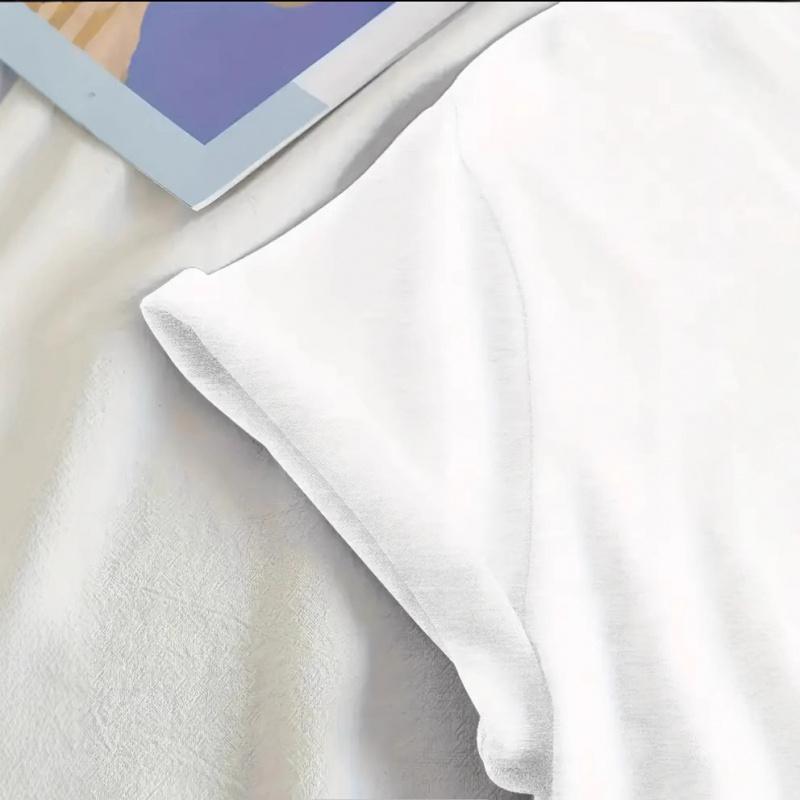 Pure Cotton Summer New Style Men'S And Women'S Short-Sleeve Shirts Trendy Casual Fashion Tops Couple'S Clothing