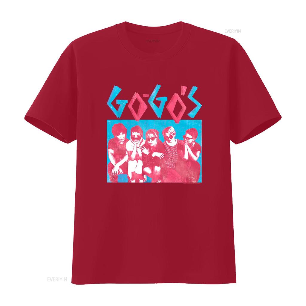 The Go Gos Cm Group Natural Adult T Shirt Vintage Washed Soft Top For Everyday Wear Stylish Designer Clothes Breathable Unisex