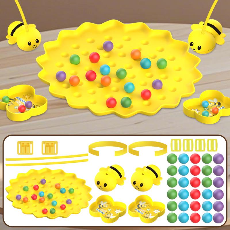 Little Bee Honey Collection Magnetic Fishing Toy for Kids 4+ | Educational Parent-Child Tabletop Game