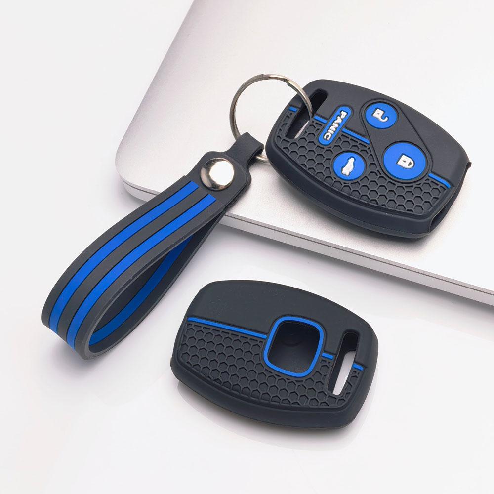 Silicone Car Key Cover keychain for Honda Civic Accord CR-V Fit Jazz HR-V Vezel City Civic Accord CR-V Fit Jazz HR-V Vezel City Hybrid