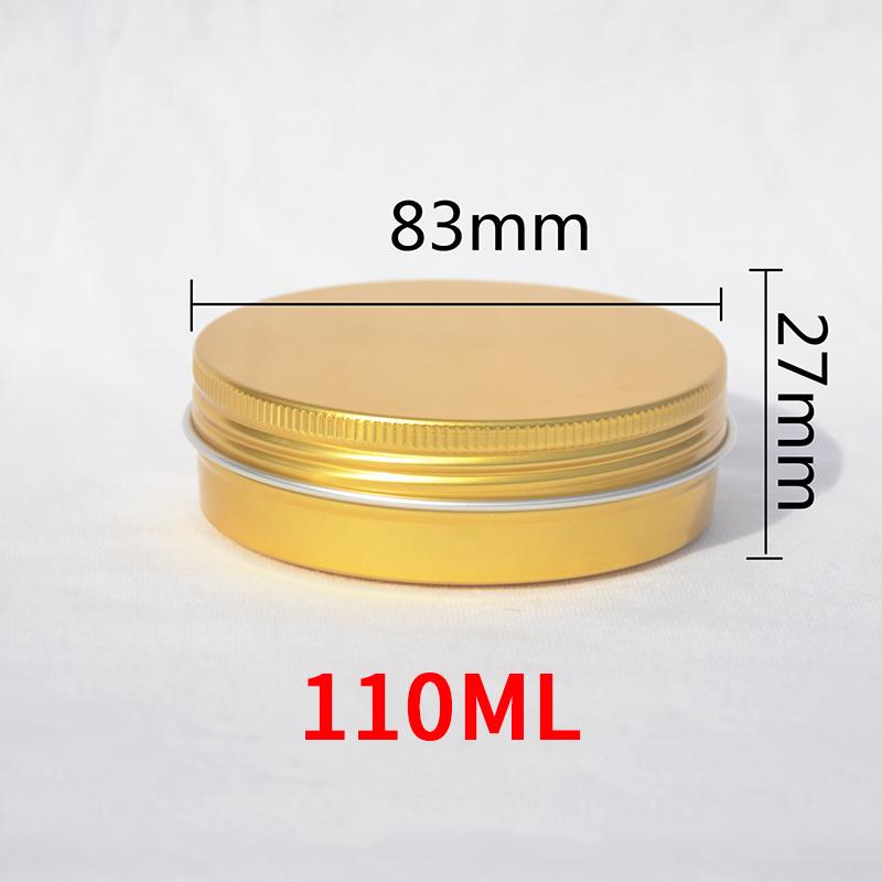 10 szt. Aluminiowe Puszki Pojemniki Pudełka 5ML/10ML/15ML Puste Na Krem Balsam Paznokcie Świeca Kosmetyki Okrągłe