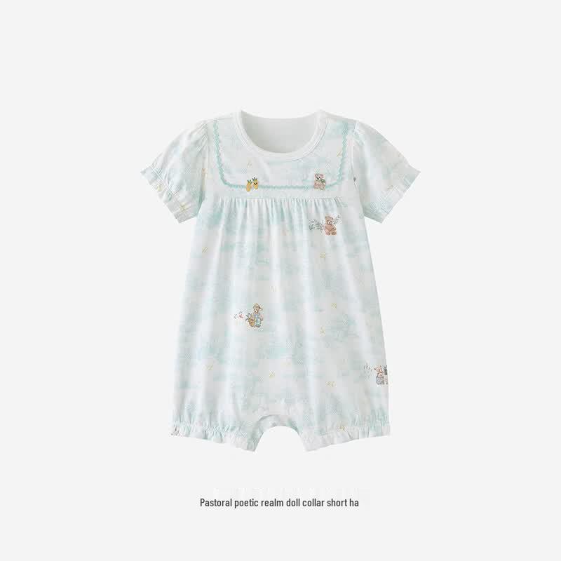 YEEHOO Baby Summer Short Sleeve Romper