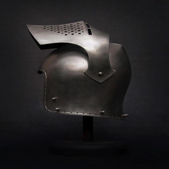 Spoleto Bascinet Helmet Medieval Combat-Ready SCA Buhurt Armor