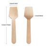 Disposable Wooden Spoon Mini Square Head Tasting Spoon Bulk Party Ice Cream Yogurt Wedding Dessert Small Tableware Honey Spoon