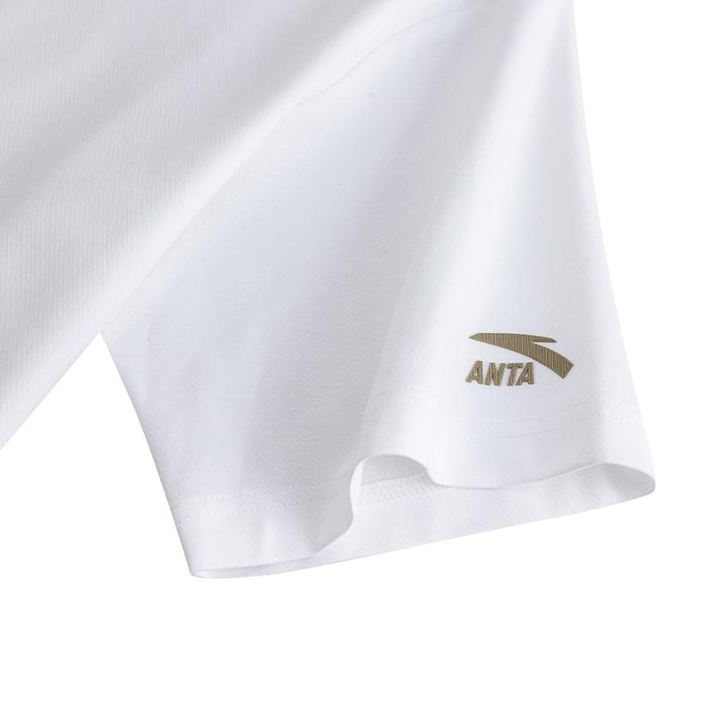 Anta Fan Zhendong Series Debut T-Shirt Unisex Tops Snow-White 172618101R-1