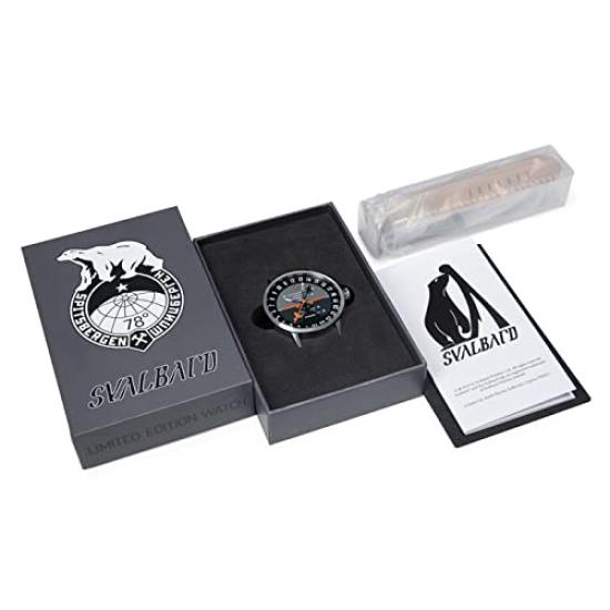 SVALBARD Voyager AA43 Watch with Quartz a Designer Watch from the Far Limited To 500 Pieces Authorized Retailer Men's Swiss-Made Movement, North,