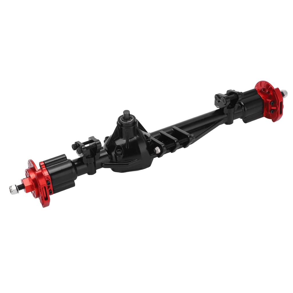 RC Metal Rear Axle Assembly for AXIAL RBX10 Ryft 110 RC Car Upgrade Parts Accessories(Black Red )