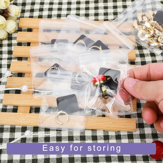 129Pcs/Set Transparent Jewelry Organizer, Jewelry Storage Book with Pockets, Foldable Earrings Rings