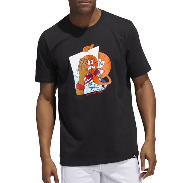 Tee-Shirt - ADIDAS - Noir - 100% Coton - Lavage en Machine - Originals Posterize Graphic