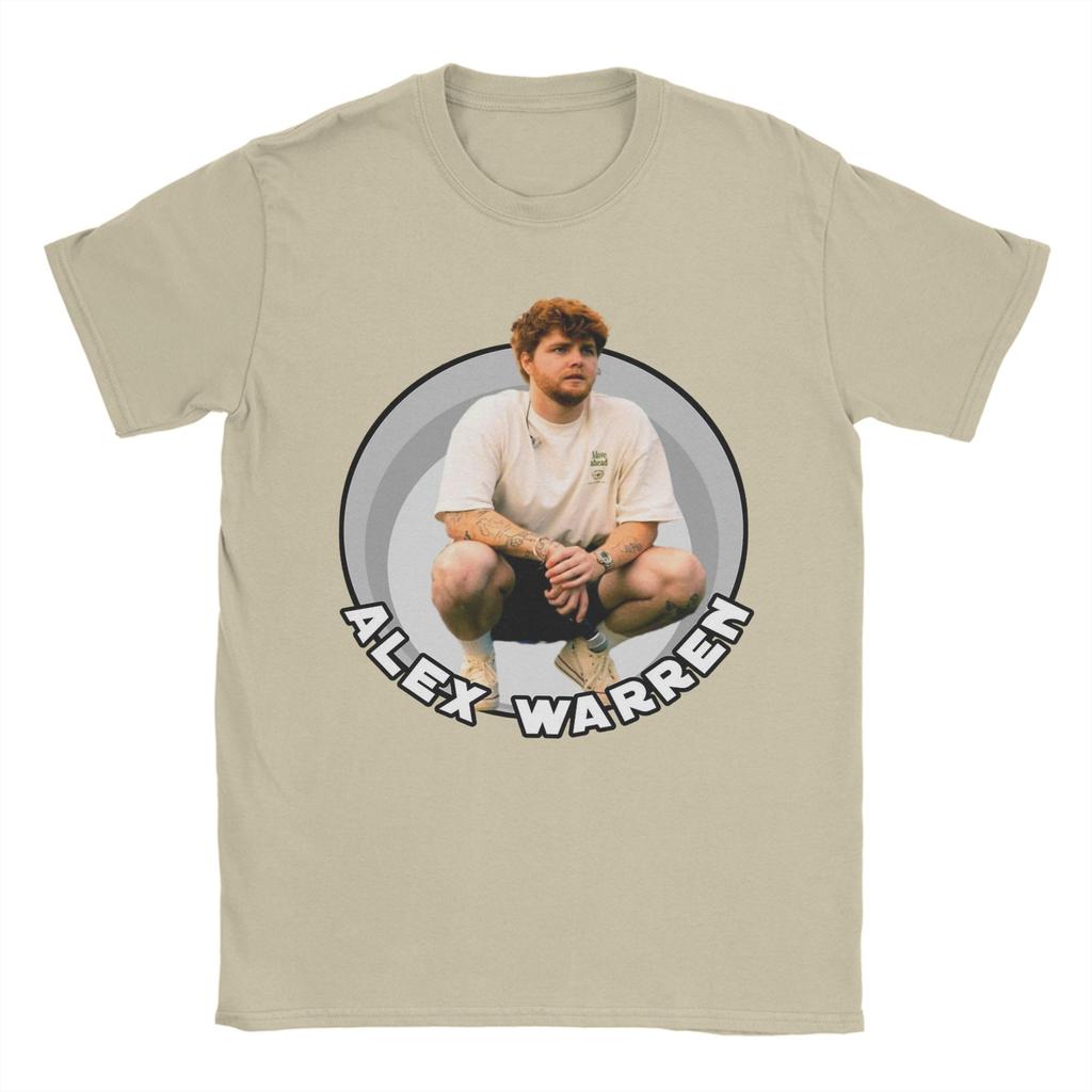 Alex Warren Singer Mens T Shirts Novelty Tee Shirt Short Sleeve Round Collar TShirts Cotton Summer Clothing