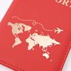 2024 Trendy PU Map Passport Protector & Luggage Tag Set