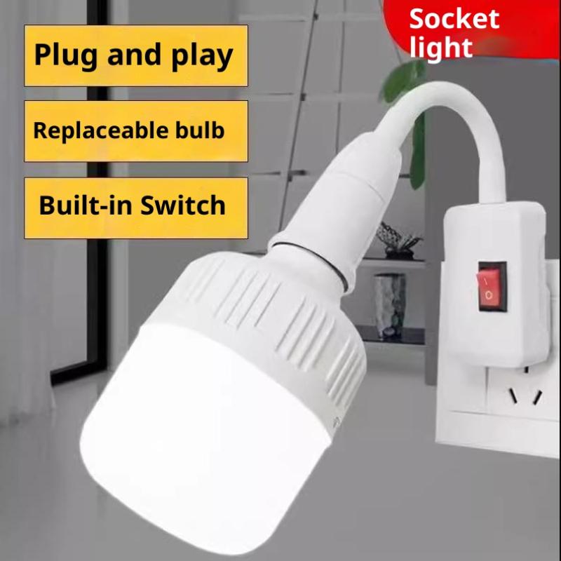 Versatile E27 Lamp Socket with Toggle Switch Ideal for Home Lighting