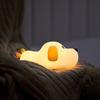 Cute Puppy/Pear Shape Patting Small Night Lamp Silicone Touch Sense Night Light Kids Sleep Light Desktop Decorations