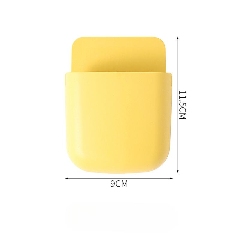 

Настенный подвесной ящик для телевизора, кондиционера, пульта дистанционного управления, настенный ящик для хранения, стеллаж для хранения мобильного телефона без перфорации 11.5*9cm жёлтый