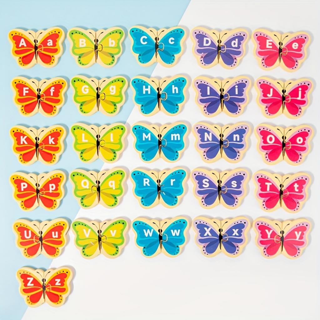 Butterfly Letter Matching Toys, Children's Educational Toys, Early Education Learning Letters, Cultivating Early Language