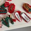 Christmas Handmade Wool Crochet Cute Hairpin Cartoon Autumn Winter Bb Clip Bangs Clip Hairpin Hair Accessories