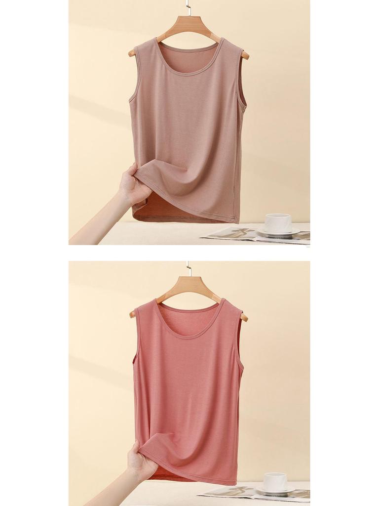 Modal Plus Size Women’s Sleeveless Camisole Vest – Spring/Summer Loose Fit