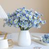 Pastoral Simulation 6 Bundles of Chamomile Small Daisies Simulated Flower Home Decoration Fake Flower Bouquet DIY Matching Materials