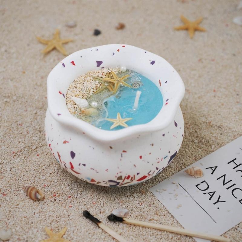 Fish Tank Candle Jar Silicone Mold DIY Flower Pot Vase Jewelry Box Storage Container Concrete Resin Plaster Mould Decor