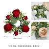 Simulation Dew Lotus Candlestick Wreath, European Holiday Table Candle Cup Decorative Ring Simulation Candlestick Wreath