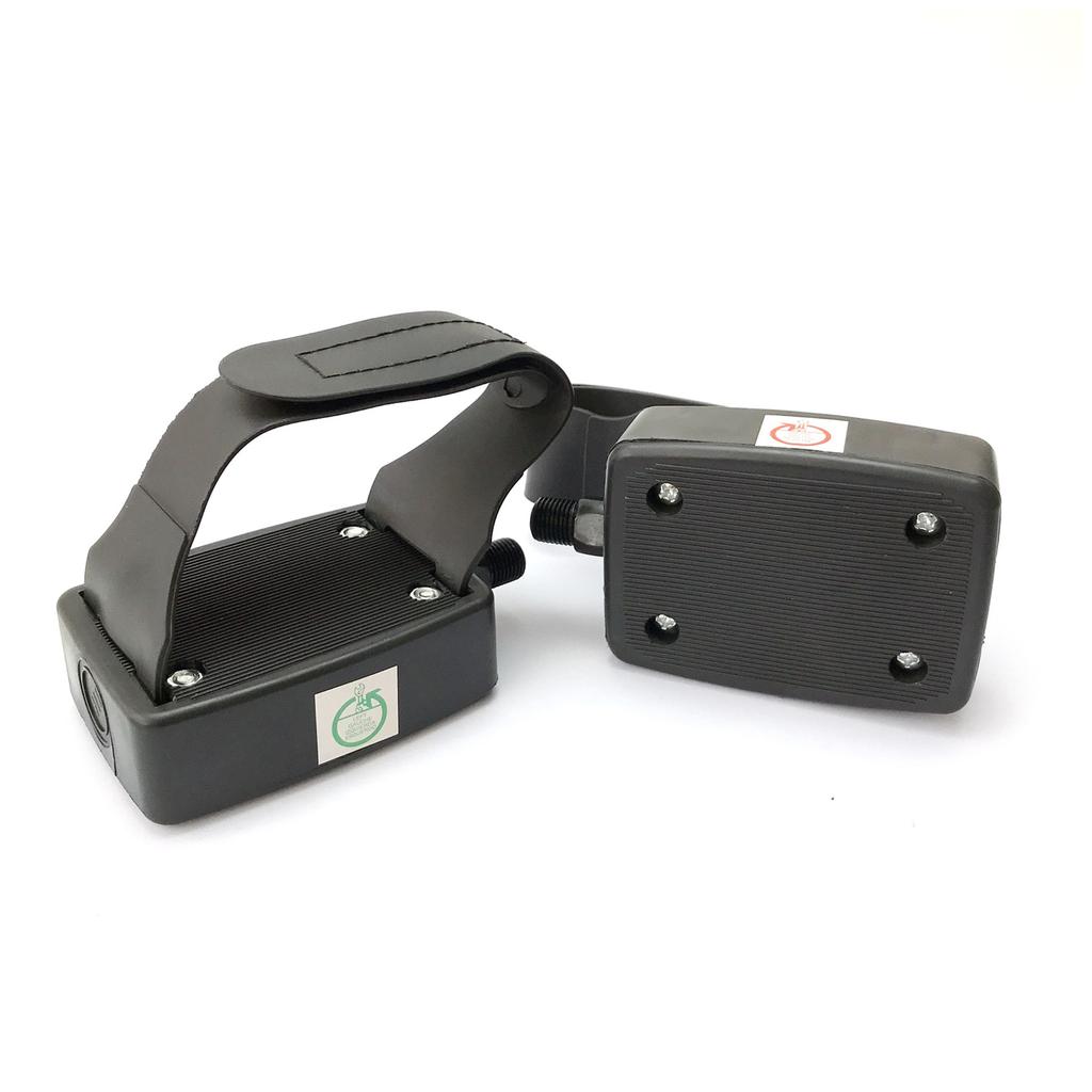 Replacement Fitness Pedals with Left Right Markings Enhancing Stability Adjustable Tear Resistant Straps for Exercising