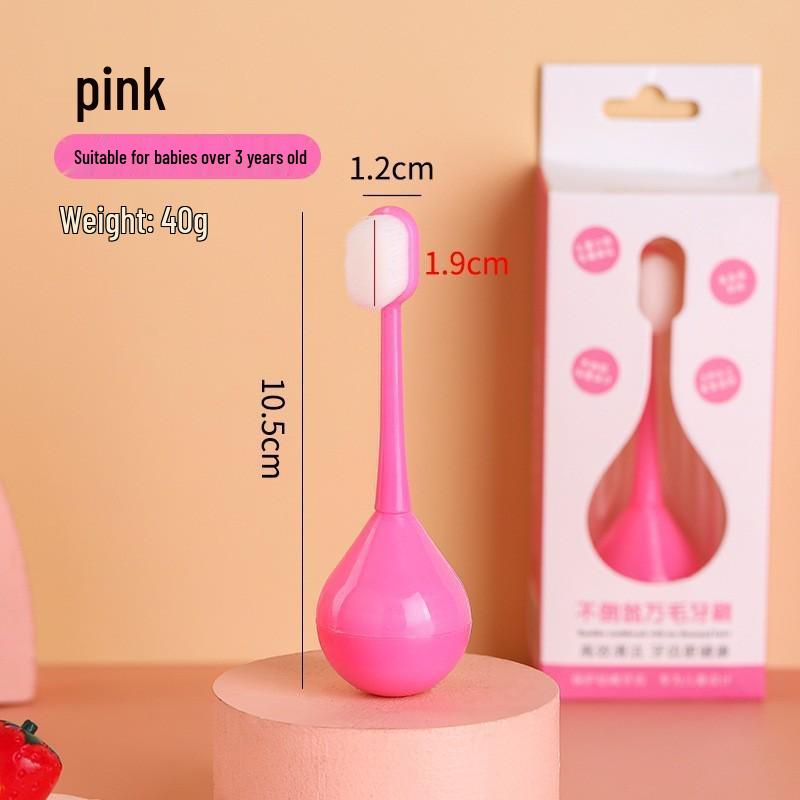 U-Shaped Silicone Toothbrush for Children, Soft Bristles, Ages 2+, Infant & Toddler Mouth-Held Design