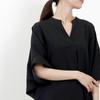 Blouses for Short Dolman Cut and Summer Large Loose Covers Body Office Adult Elegant [SeiunAn] Women, Shirts, Sleeves, Summer, V-Neck, Sleeves, 5/8