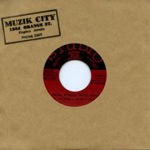 

7inch Record ROLAND ALPHONSO & THE STUDIO ONE OR - From Russia With Love / Cleopatra DSRCS7002 Studio One/Dub 1965 Japan Reggae, Ska & Dub