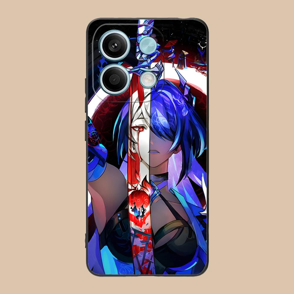 HSR Acheron Matte TPU Mobile Phone Case for Xiaomi 15 14 13 12 Mi 11 T Ultra Lite Pro S X 5G Colorful Printing Cover