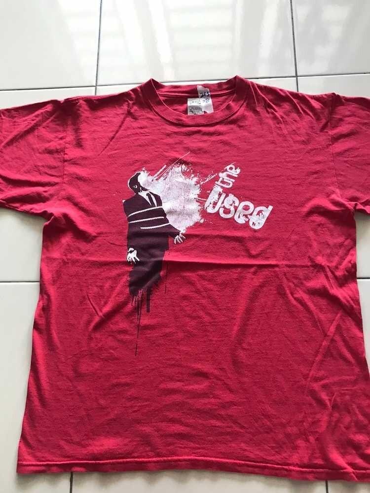

The Used rock band t-shirt, unisex red shirt, gift for fan Unisex T-Shirt L