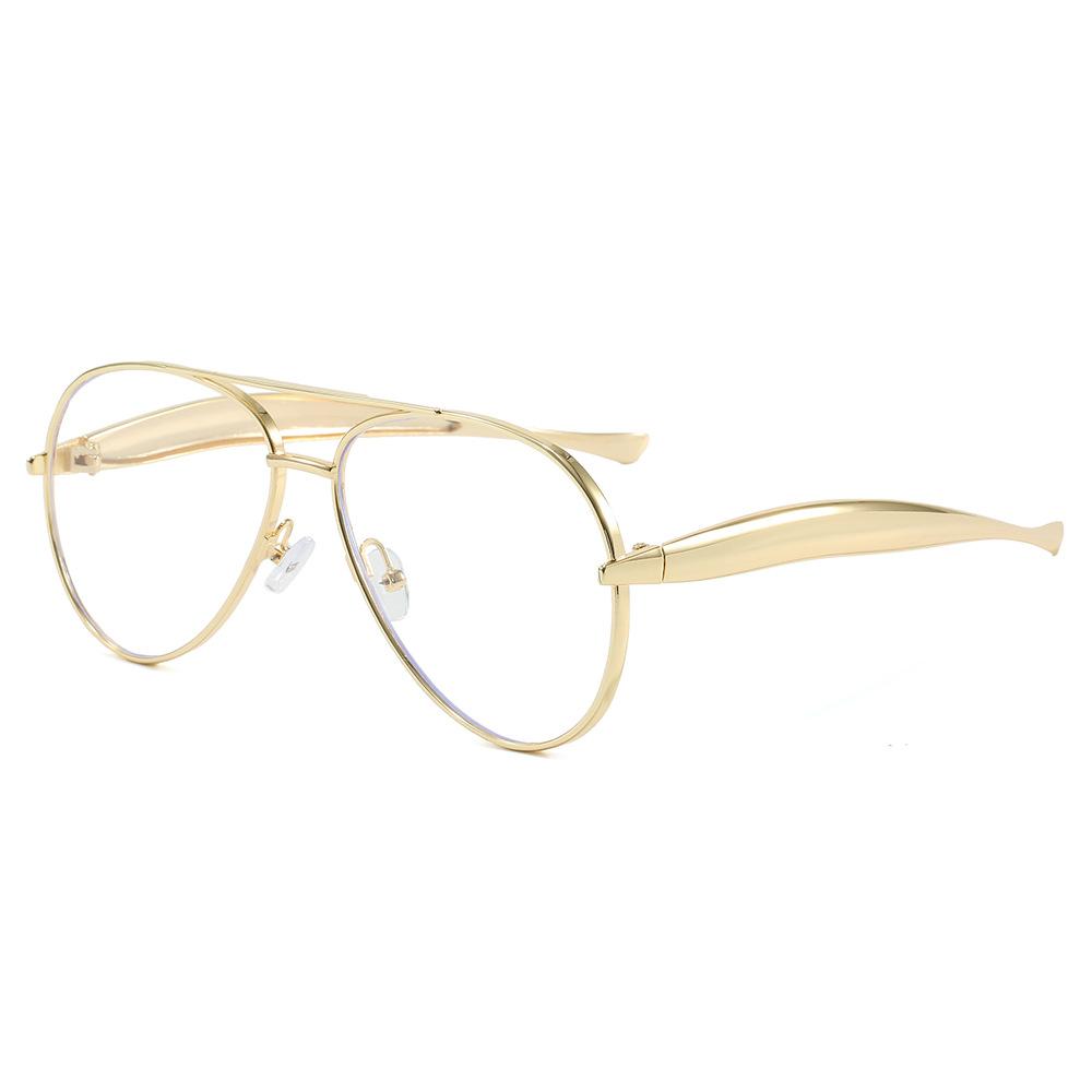 Pilot Shape Men'S Sunglasses Vintage Style Double Bridge Sun Glasses For Women Driving Hiking Men Sunglass