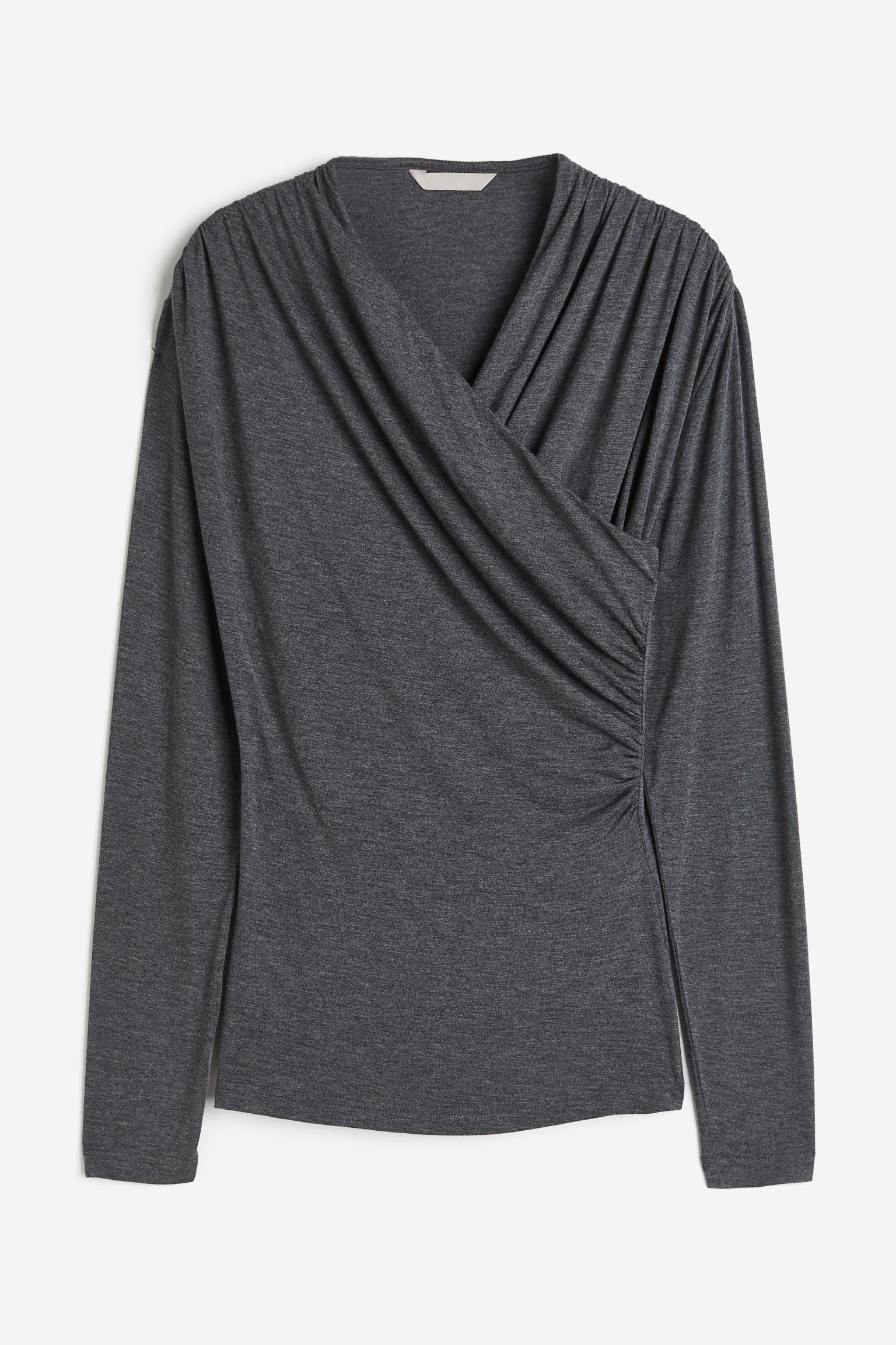 

трикотажный топ с запахом