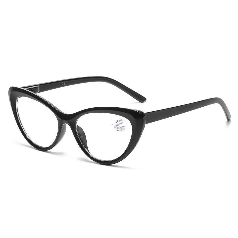 New Fashion Women's Anti-Blue Light Reading Glasses with Bag – European & American Style, Floral Design, Anti-Presbyopia.
